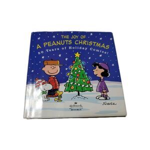Joy of a Peanuts Christmas Hardcover Book Hallmark Charlie Brown Snoopy VTG 2000